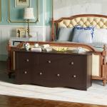 Furmax Dresser for Bedroom, 5 Wood Dresser, Chest of Drawers, for TV up to 65 inch, TV Stand Storage Chest of Drawers for Hallway Entryway (Brown)