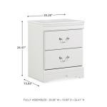 Signature Design by Ashley Anabasis Night Stand, White
