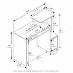 Furinno Econ Multipurpose Computer Writing Desk - Grey