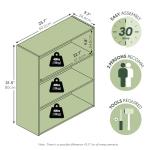 Furinno Pasir 3-Tier Open Shelf Bookcase, Plain White