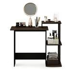 Furinno Compact Home Laptop Desk with Square Shelves