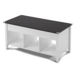 VINGLI White Lift Top Coffee Table with Storage