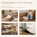 WondRg 8x10 Washable Area Rug Beige Grey Neutral Abstract Living Room Bedroom Large Throw Rug Non Slip Soft Low Pile Indoor Floor Carpet for Dining Room Kitchen Office Entryway