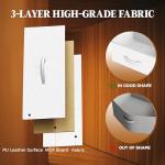 Huuger 63 Inch Dresser for Bedroom, Long Dresser with 10 Fabric Drawers, TV Stand for 55, 65, 70 Inch TV, Toy Storage Organizer for Closet, White