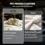 FLEXISPOT Big and Tall Office Chair with Convertible Seat up to 44in, Oversized for Adult & Pet, High Back Computer Chair with Footrest 180° Flip Arm, Desk Chairs for Home Office Gaming Working, Beige