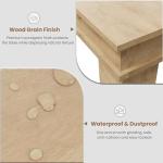 GarveeHome Farmhouse Dining Table for 6-8 People, 71 in Long Kitchen Tables with Wooden Sturdy Frame, 6 ft Large Rectangular Dinner Table for Dining Room, Kitchen (Natural, 71" Non-extendable)