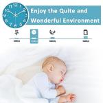 HIPPIH Wall Clock 2 Pack, 10 Inch Modern Wall Clocks Battery Operated, Non Ticking Silent Wall Clock, Simple Small Analog Wall Clock for Living Room, Bedroom, Kitchen, School, Office, Blue