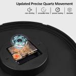 HIPPIH Wall Clock 2 Pack, 10 Inch Modern Wall Clocks Battery Operated, Non Ticking Silent Wall Clock, Simple Small Analog Wall Clock for Living Room, Bedroom, Kitchen, School, Office, Blue