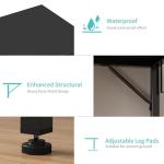 Lufeiya Small Desk for Small Spaces, 32 Inch Kids Girls Study Writing Desks for Bedroom, Simple Modern Laptop PC Little Side Table with Storage Bag Headphone Hooks, Black