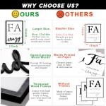 3D Wood Family Wall Decor, 36" x 16" Framed Family Sign Wall Art, 3D Pictures for Living Room (Ready to Hang, 12x16 inches, Set of 3, Framed)