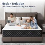 Double Mattress, 12 Inch Hybrid Mattress Full Size with Breathable Foam and Individually Pocket Spring, Memory Foam Mattresses for Back Pain Relief, Medium Firm Mattresses in a Box, 75x54x12inch