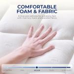 Neo Sleep Queen Size Mattress, 12 Inch Hybrid Comfort & Supportive Mattress in a Box, Cooling Gel Memory Foam and Pocket Springs with Pressure Relief, CertiPUR-US Certified, Medium Firm