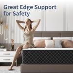 Double Mattress, 12 Inch Hybrid Mattress Full Size with Breathable Foam and Individually Pocket Spring, Memory Foam Mattresses for Back Pain Relief, Medium Firm Mattresses in a Box, 75x54x12inch