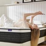 NapNest Queen Mattress 10 Inch, Hybrid Mattresses Queen Size in a Box, Medium Firm Feel Memory Foam and Individual Pocket Springs Fiberglass Free Bed Matress Breathable, CertiPUR-US