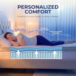 Neo Sleep Queen Size Mattress, 12 Inch Hybrid Comfort & Supportive Mattress in a Box, Cooling Gel Memory Foam and Pocket Springs with Pressure Relief, CertiPUR-US Certified, Medium Firm