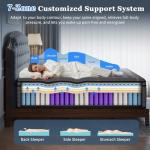 Full Mattress 12 Inch, Hotel Luxury Hybrid Full Size Mattress In A Box, Extra Enhanced Support, Relieve Back & Waist Pain, Cooling Sleep, Fiberglass-Free, CertiPUR-US, 365-Night Trial, Medium Firm