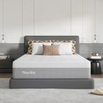 Novilla 14 Inch Queen Size Gel Memory Foam Mattress in a Box, Pressure Relieving & Plush Comfort, Bliss, Grey