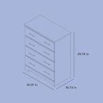 Storkcraft Brookside 4 Drawer Dresser (Gray) – GREENGUARD Gold Certified, Nursery Dresser for Kids Bedroom, Chest of Drawers