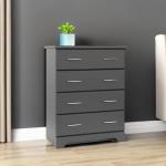 Storkcraft Brookside 4 Drawer Dresser (Gray) – GREENGUARD Gold Certified, Nursery Dresser for Kids Bedroom, Chest of Drawers