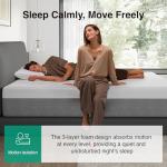 Novilla 14 Inch Queen Size Gel Memory Foam Mattress in a Box, Pressure Relieving & Plush Comfort, Bliss, Grey