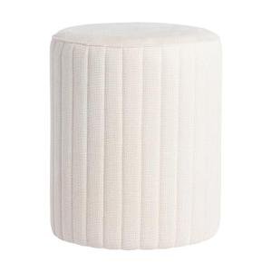 Get Set Style Modern Round Ottoman with Soft Padded Seat, Multifunctional Vanity Chairs for Makeup, Upholstered Footrest Stool Ottoman Foot Stool for Living Room, Bedroom