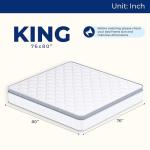 Neo Sleep King Size Mattress, 12 Inch Hybrid Comfort & Supportive Mattress in a Box, Cooling Gel Memory Foam and Pocket Springs with Pressure Relief, CertiPUR-US Certified, Medium Firm