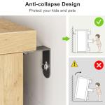 Jocoevol Oak 6 Drawer Dresser for Bedroom, Modern Fluted Dresser, Bedroom Dressers with Drawers, Large Double Wooden Chest of Drawers for Living Room, Hallway