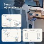 UPLIFTDESK Clarksville Ergonomic Office Chair - Adjustable Lumbar Support, Mesh Back, Synchro-Tilt Recline Home Office Desk Chairs with 3-Way Arms, 300 lb Capacity (Black)