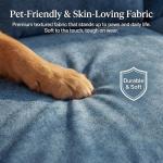 JUMMICO Sectional Couch with Double Chaise, U-Shaped Sofa with Removable & Washable Cushion Covers, 4 Seat Sofa Couches for Living Room, Apartment (Chenille, Blue)