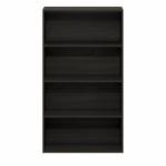 Furinno Jaya Book Shelf, 4-Tier Book Shelf, Bookcase with Open Shelving, Standing Bookshelf, 9.5 x 23.6 x 41.9, for Organization and Storage, for Home Office, Living Room, Espresso