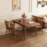 DONGMUWUJEE Solid Wood Extendable Dining Table for 4-8, 47.2” to 70.8” Expandable Table, Easy Assembly Extendable Dining Room Table, 3-in-1 Design, Ideal for Dining Room, Kitchen, Living Room (Walnut)