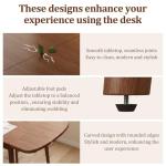 DONGMUWUJEE Solid Wood Extendable Dining Table for 4-8, 47.2” to 70.8” Expandable Table, Easy Assembly Extendable Dining Room Table, 3-in-1 Design, Ideal for Dining Room, Kitchen, Living Room (Walnut)