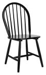 SAFAVIEH Home Collection – Camden Set of 2 Black Windsor Farmhouse Dining Chairs, Spindle Back Solid Wood Chairs, Americana Style Seating (DCH8501A-SET2)