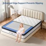 LoadEase King Size Mattress,12 Inch King Mattress in a Box for Back Pain Relief, Upgrade Memory Foam and Pocket Coils Spring, Medium Firm, Excellent Motion Isolation, Edge Support, 80x76x12