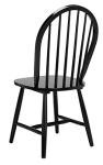 SAFAVIEH Home Collection – Camden Set of 2 Black Windsor Farmhouse Dining Chairs, Spindle Back Solid Wood Chairs, Americana Style Seating (DCH8501A-SET2)
