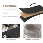 Somdot Dresser with Charging Station and Open Shelves,Dresser for Bedroom with 8 Storage Drawers,Storage Cabinets Organization Units for Living Room, Hallway,Sturdy Metal Frame,Wood Top,Black