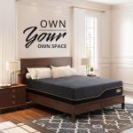 EGOHOME 14 inch Firm Full Mattress, Memory Foam Mattres with Cooling Cover, Bed in a Box, CertiPUR-US Certified, Breathable and Supportive, Made in USA, 54x75x14 Black