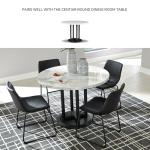 Signature Design by Ashley Centiar Mid Century Dining Room Bucket Chair, 2 Count, Black