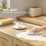 HOMCOM Sideboard Buffet Cabinet, 62" Boho Buffet Table, Rattan Coffee Bar Cabinet with 4 Doors and Shelves for Kitchen, Living Room, Entryway, Natural