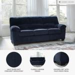 Signature Design by Ashley SimpleJoy Contemporary Sofa for Living Room, Blue
