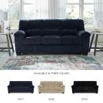 Signature Design by Ashley SimpleJoy Contemporary Sofa for Living Room, Blue