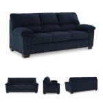 Signature Design by Ashley SimpleJoy Contemporary Sofa for Living Room, Blue