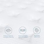 Coolvie King Size Mattress, 12 Inch Hybrid King Mattress in a Box, Medium Firm Feel with Memory Foam, Pocket Spring for Motion Isolation, Extra Lumbar & Shoulder Support for Pain Relief, 80x76x12