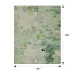 Joydeco Area Rugs 8x10 Washable, Light Green Modern Abstract Non-Slip Soft Low-Pile Carpet for Living Room, Bedroom & Dining Room