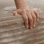 37.4" Rectangle Ottoman Foot Rest for Couch - Corduroy Upholstered Compressed Memory Foam, Cloud Ottoman for Modular Sectional, No Assembly Required, DIY Combination, Camel