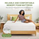 EGOHOME King Size Memory Foam Mattress, 12 Inch Bed Mattress in a Box with Cooling Green Tea Gel, Relieve Pressure with Medium Firm Support, CertiPUR-US Certified, 80''L x 76''W, White