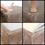 37.4" Rectangle Ottoman Foot Rest for Couch - Corduroy Upholstered Compressed Memory Foam, Cloud Ottoman for Modular Sectional, No Assembly Required, DIY Combination, Camel