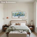 imjiayu Tree of Life Wall Art, Large Framed Wall Art, Floral Wall Decor, Nature Flower Tree Prints, Modern Abstract Art Picture, Nordic Paintings for Living Room Bedroom Kitchen Home Office 20"x40"