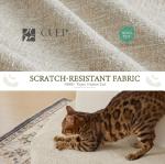 Yechen Cloud Queen Bed Frame with 9'' Headboard, 6.3'' Thick Bed Frame with Culp Fabric Upholstered, Modern Floor-Standing All Foam Platform Support, Tool-Free Assembly, No Box Spring Needed, Cream