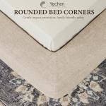 Yechen Cloud Queen Bed Frame with 9'' Headboard, 6.3'' Thick Bed Frame with Culp Fabric Upholstered, Modern Floor-Standing All Foam Platform Support, Tool-Free Assembly, No Box Spring Needed, Cream